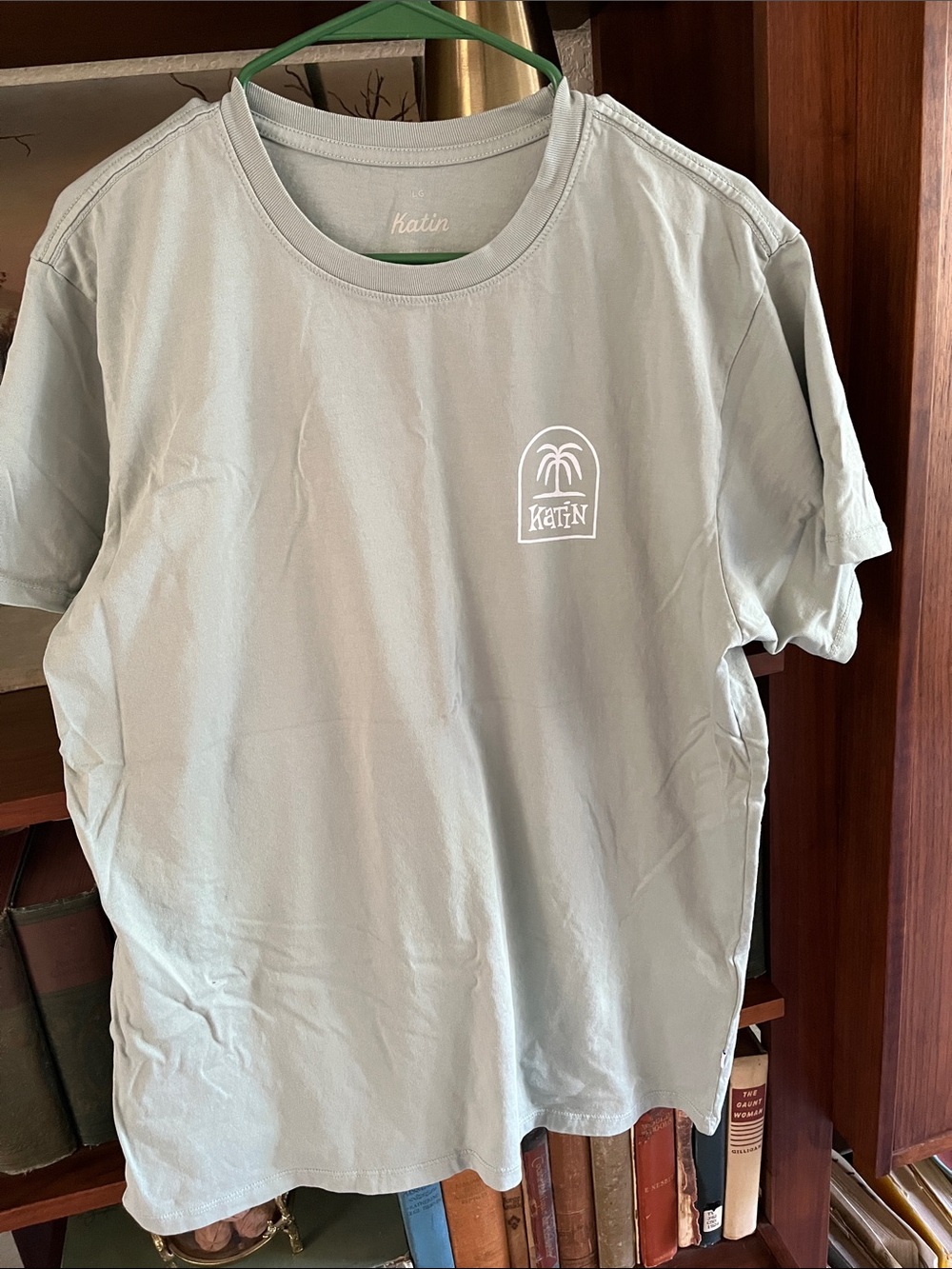 Katin Light Sage Green Short Sleeve Tee with White Palm Logo - Picture 2 of 5